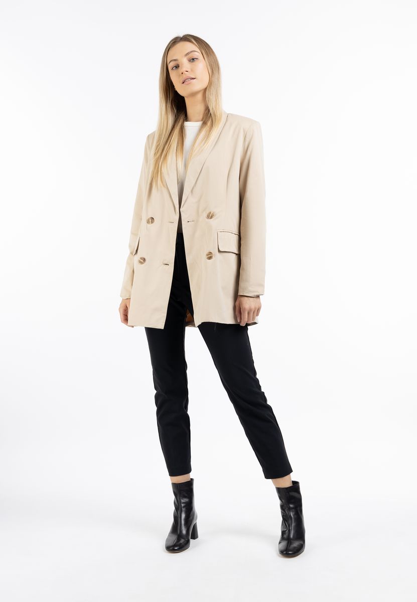 Klassischer Doppelreihiger Baumwoll-Blazer