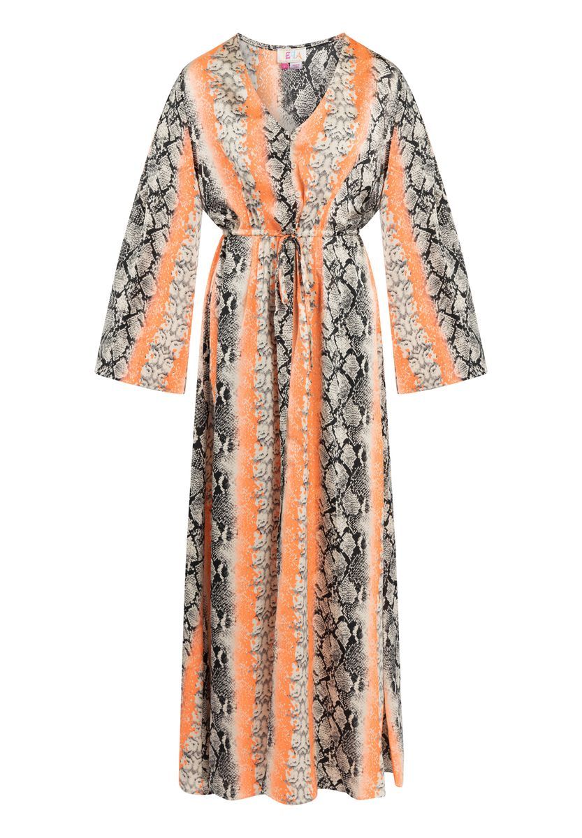 Damen Strandkaftan mit Schlangenmuster