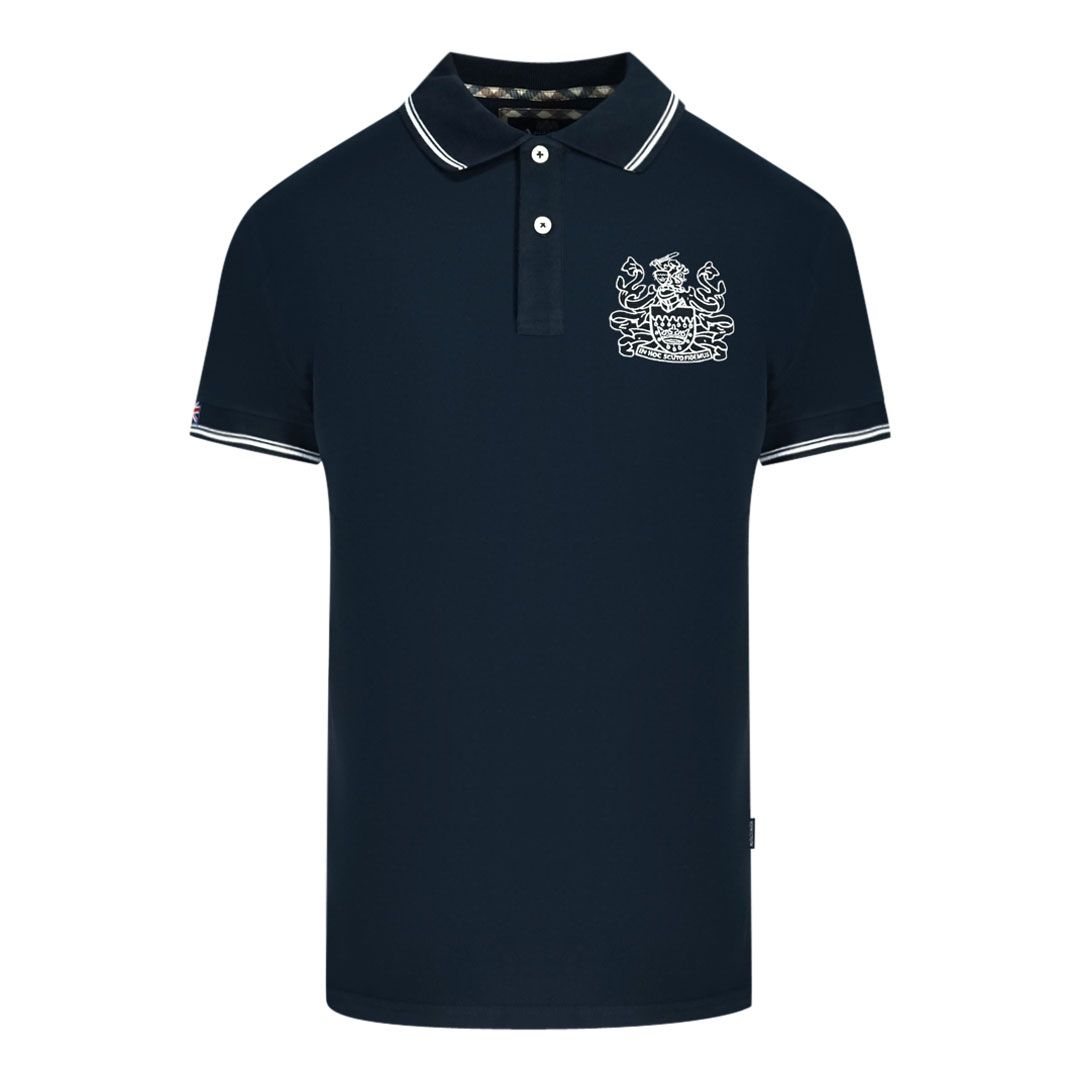 Piqué-Baumwoll-Poloshirt mit Wappen-Logo