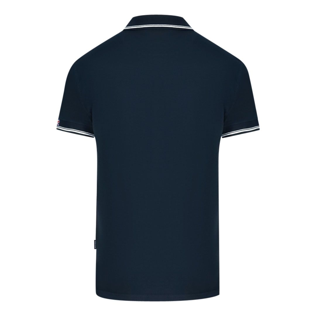 Kurzärmeliges Poloshirt mit Kontraststreifen