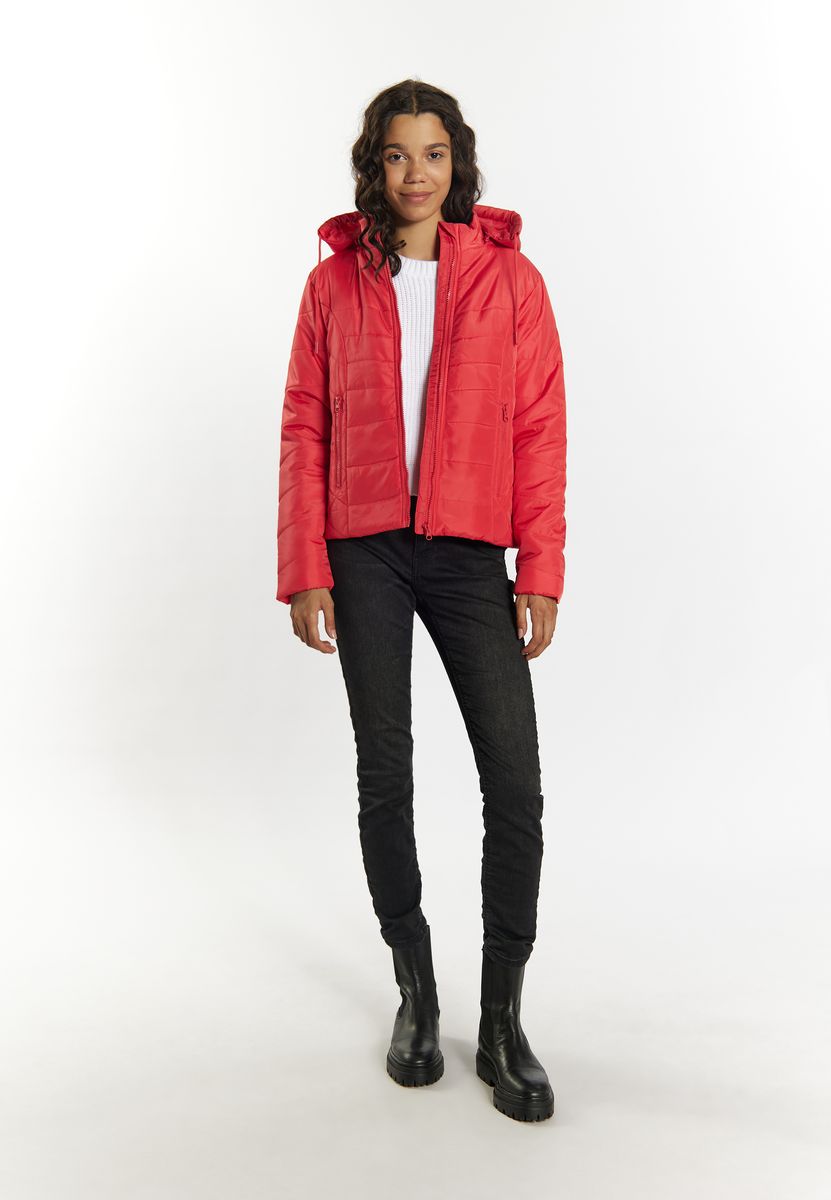 Leicht wattierte Steppjacke mit Kapuze