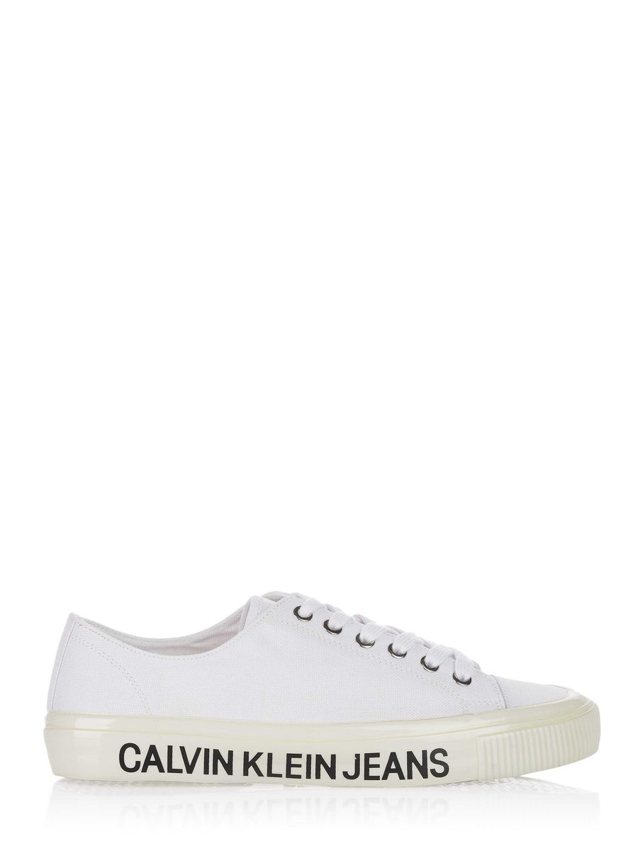 Canvas-Sneaker mit Logo-Sohle