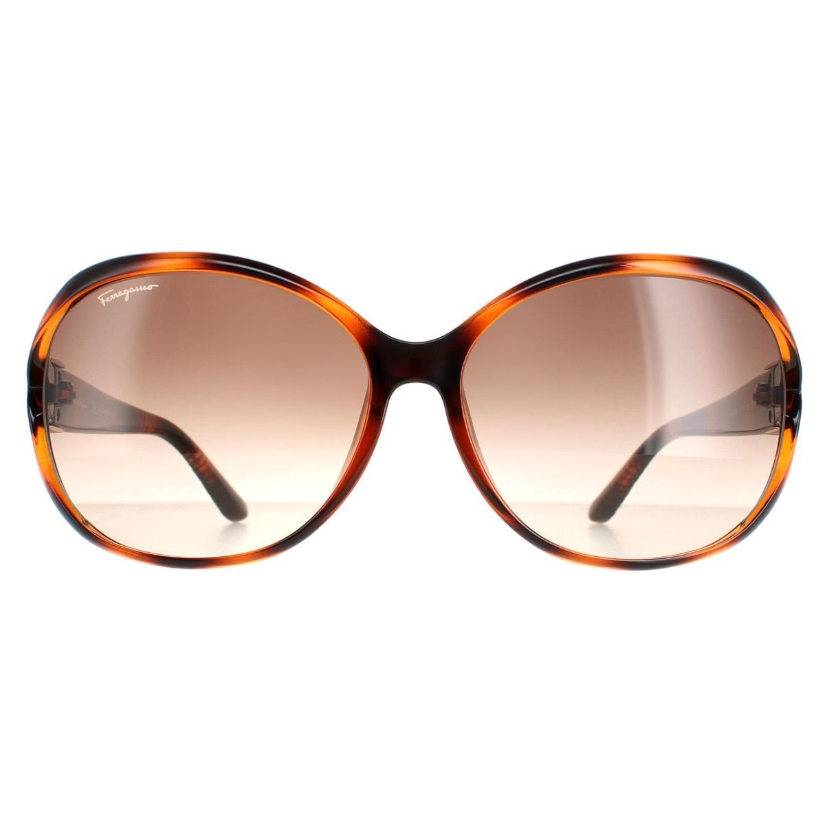 Übergroße ovale Schildpatt-Sonnenbrille