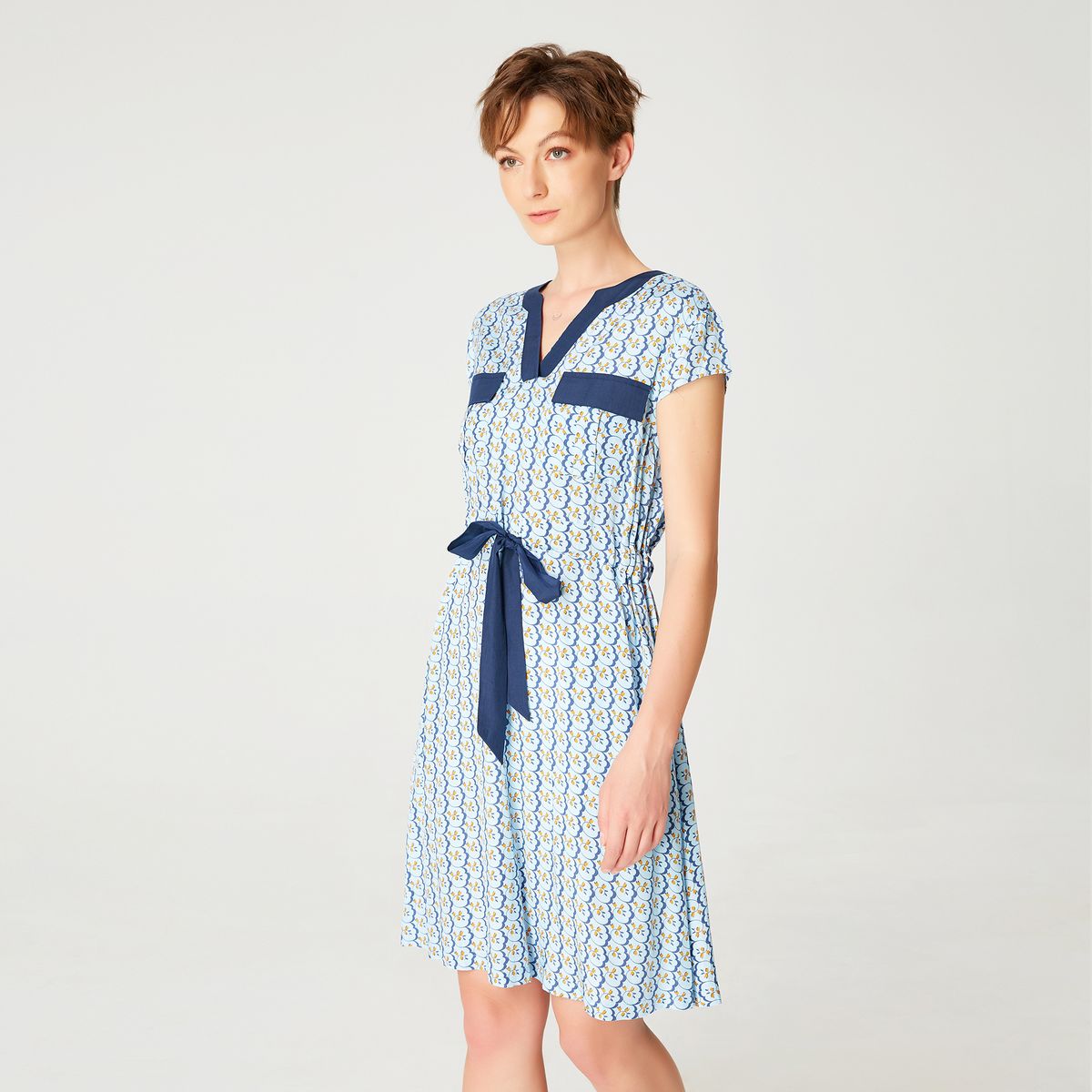 Tunika mit geometrischem Print