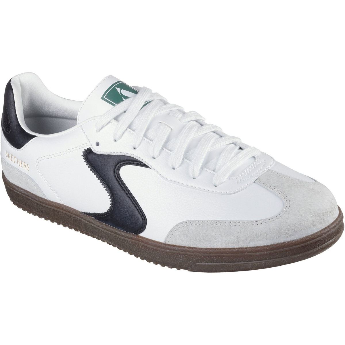 Skechers Hotshot Pyke Herren Sneaker aus synthetischem Material in Weiß/Schwarz
