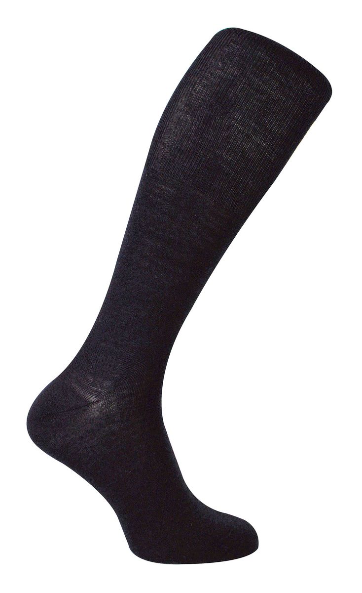 Herren Kniestrümpfe aus Merinowolle | Steven | Winter Long Boot Socks - Charcoal