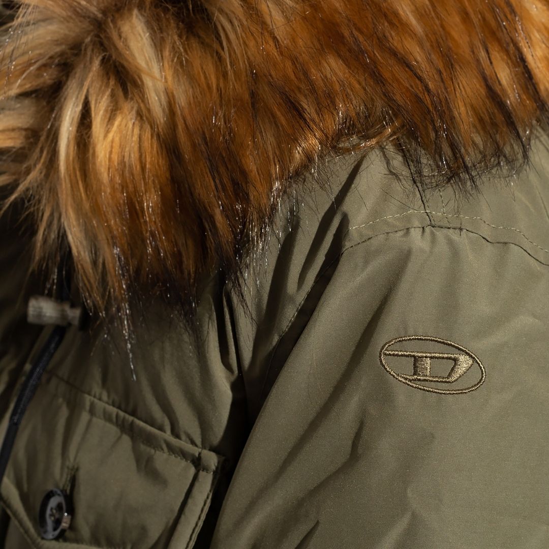 Utility-Parka mit Kunstfellkapuze