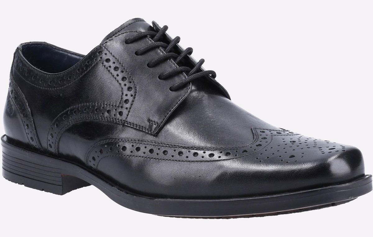 Klassische Flügelkappen-Brogues aus Leder