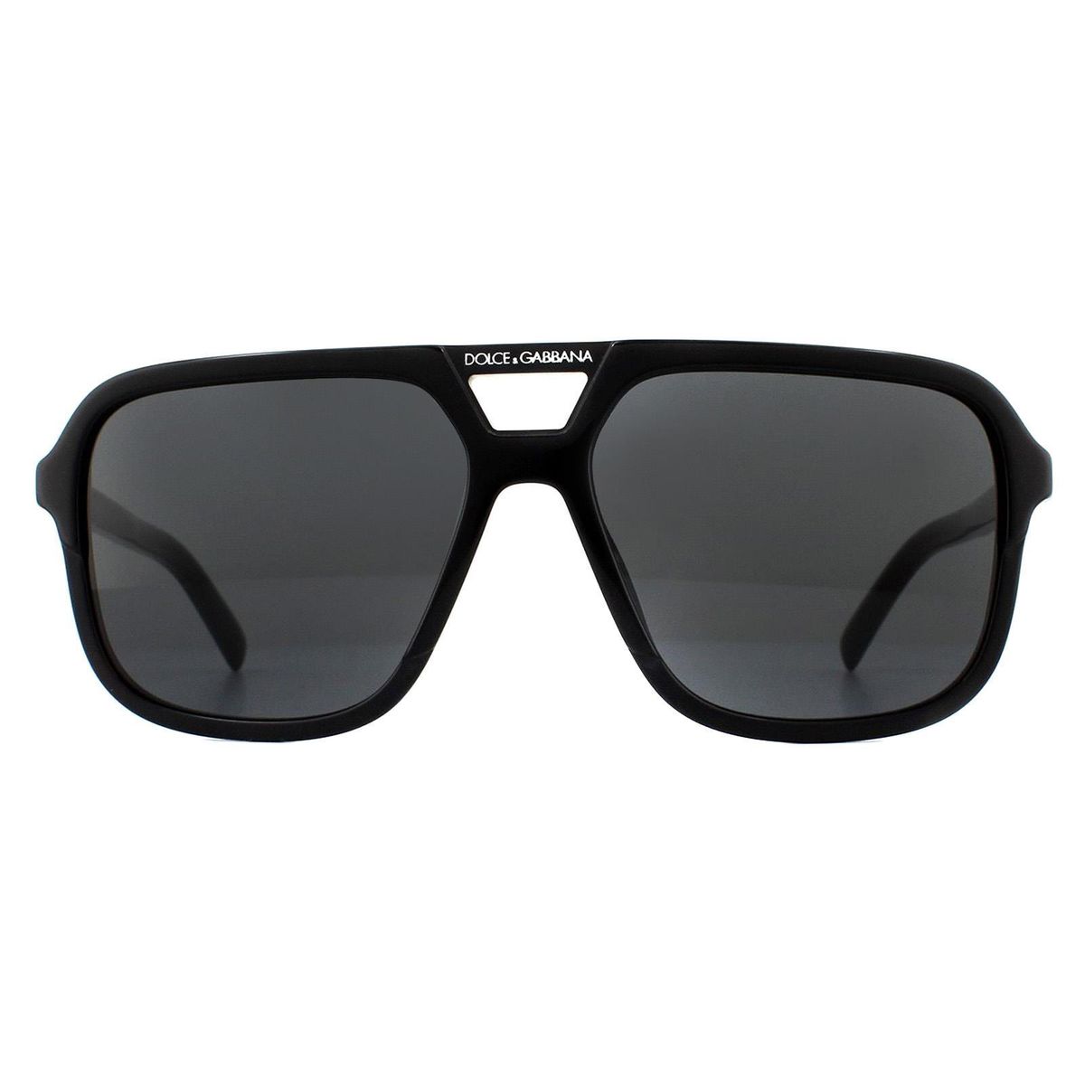 Quadratische Pilotenbrille mit Brauensteg