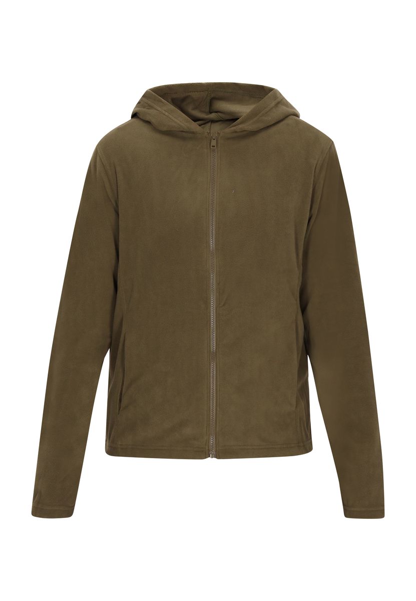 Herren Fleece Kapuzenjacke mit Reißverschluss