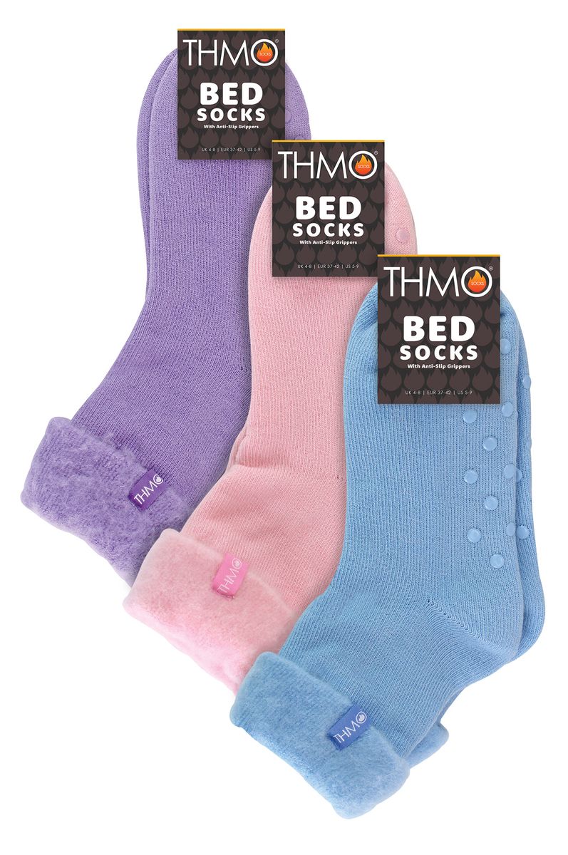 Plüschige Thermo Anti-Rutsch Bettsocken
