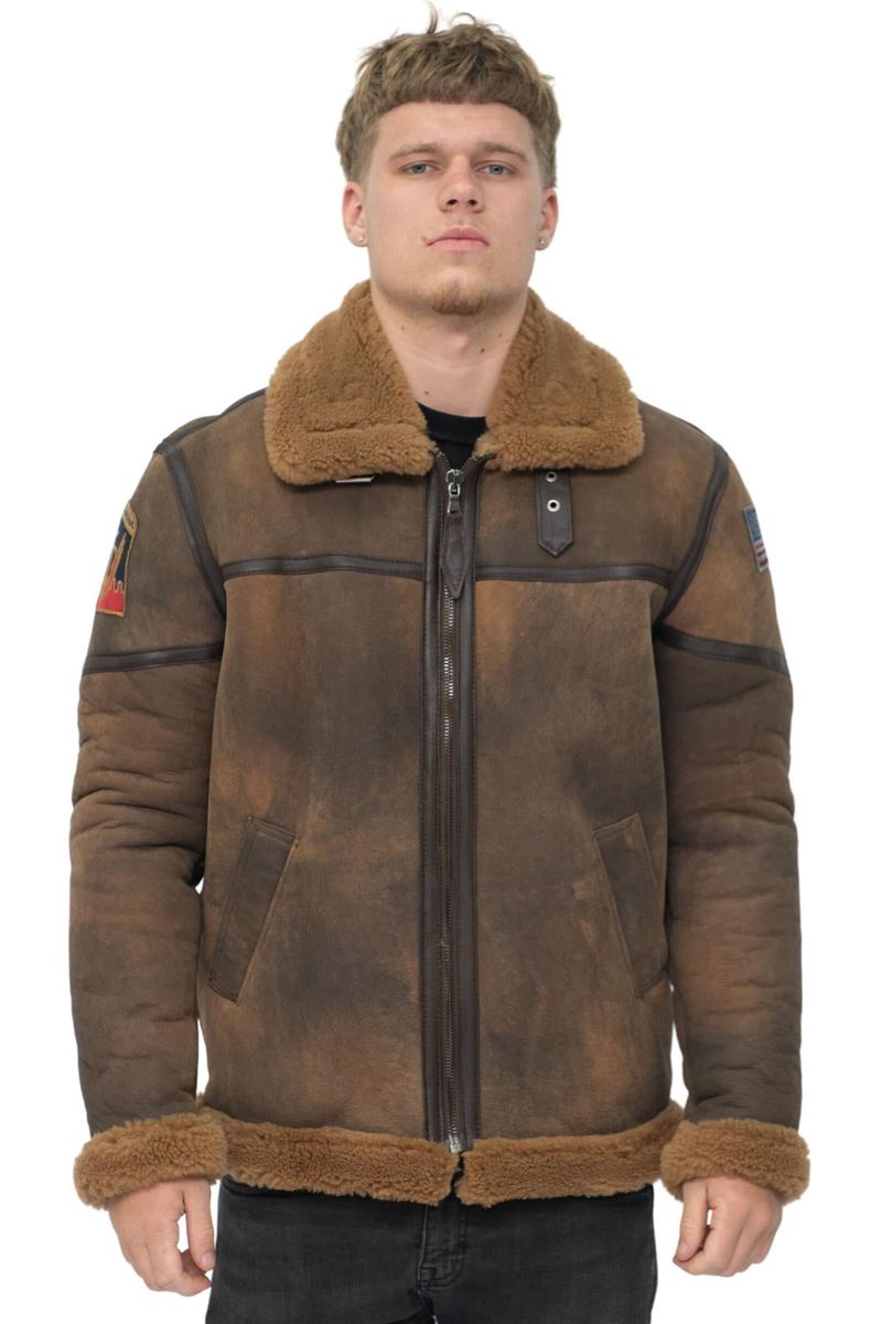 B3 Vintage Fliegerjacke aus Schaffell
