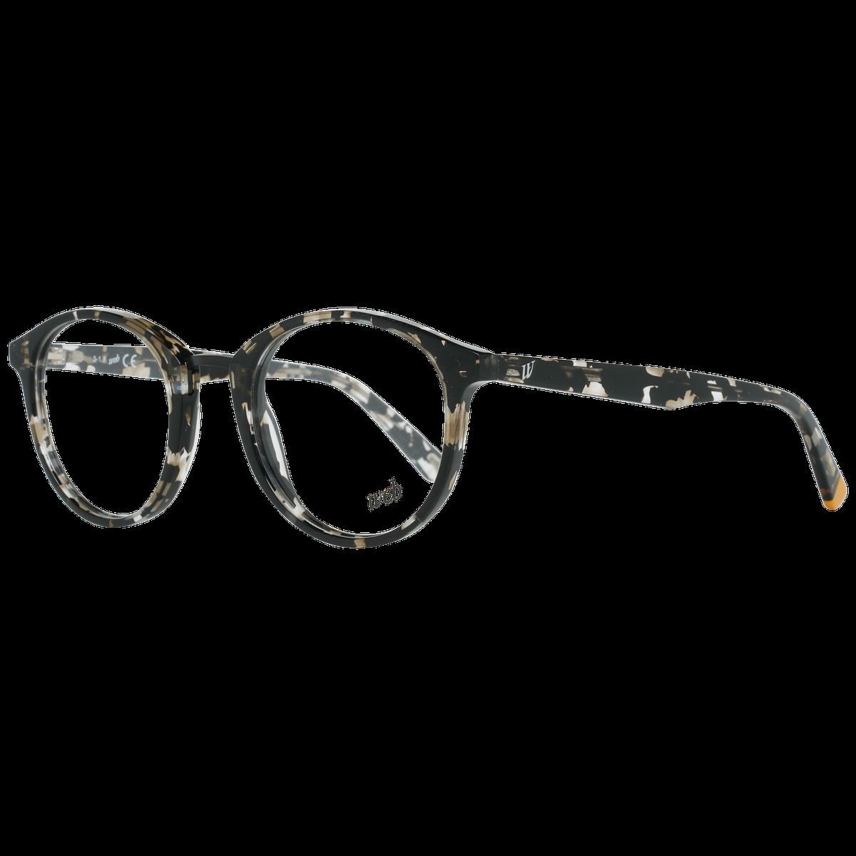 Runde, gemusterte Vollrand-Brille