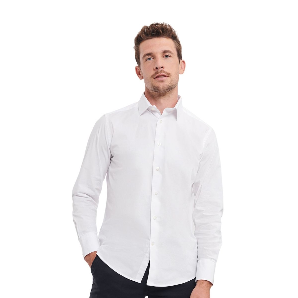 Elegantes Bügelleichtes Stretch-Hemd