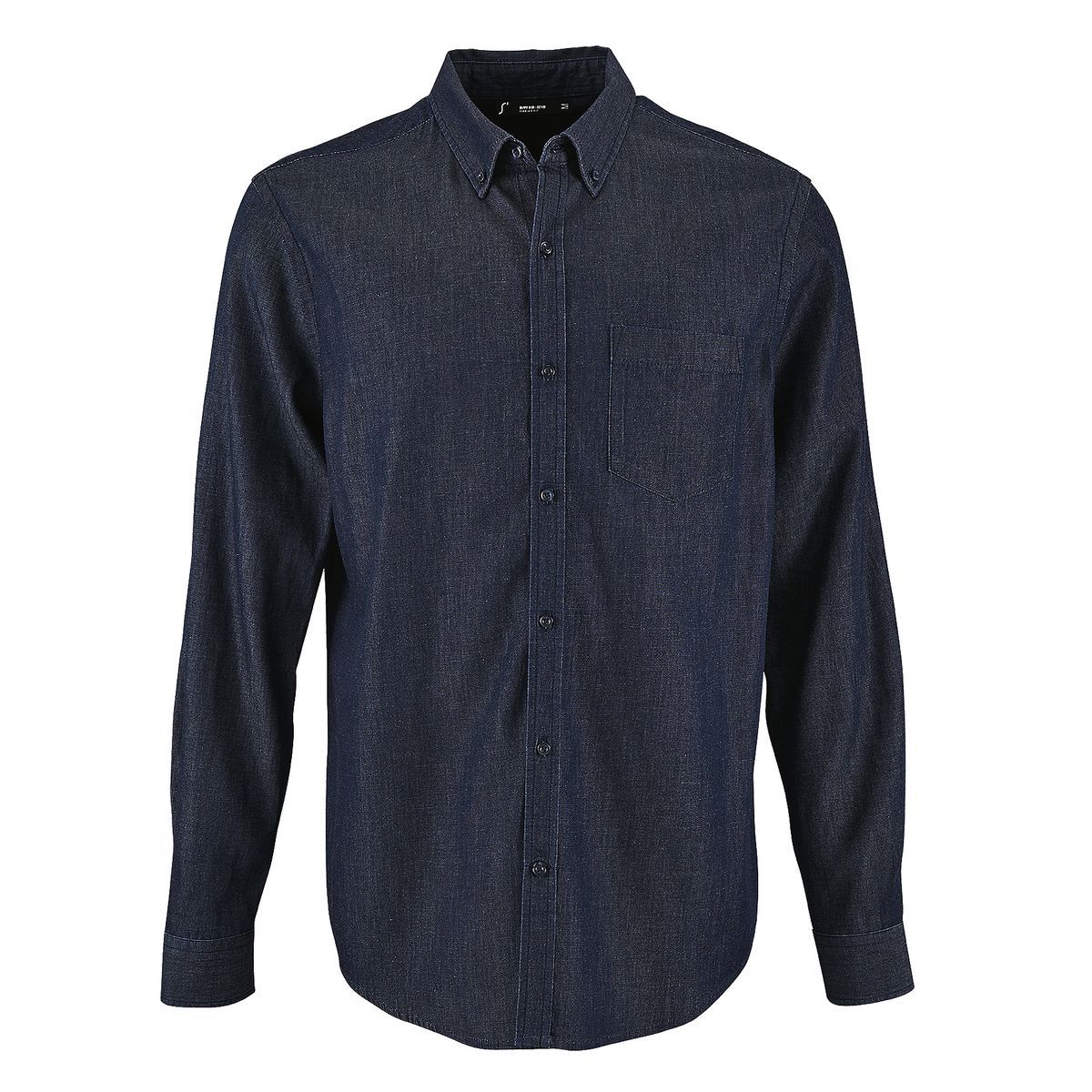 Klassisches langärmliges Denimhemd für Herren