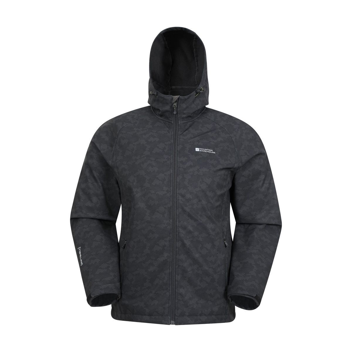 Leichte Herren Softshelljacke mit Kapuze