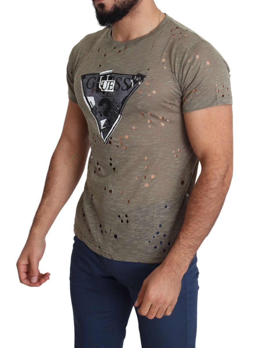 T-Shirt mit Distressed-Grafiklogo