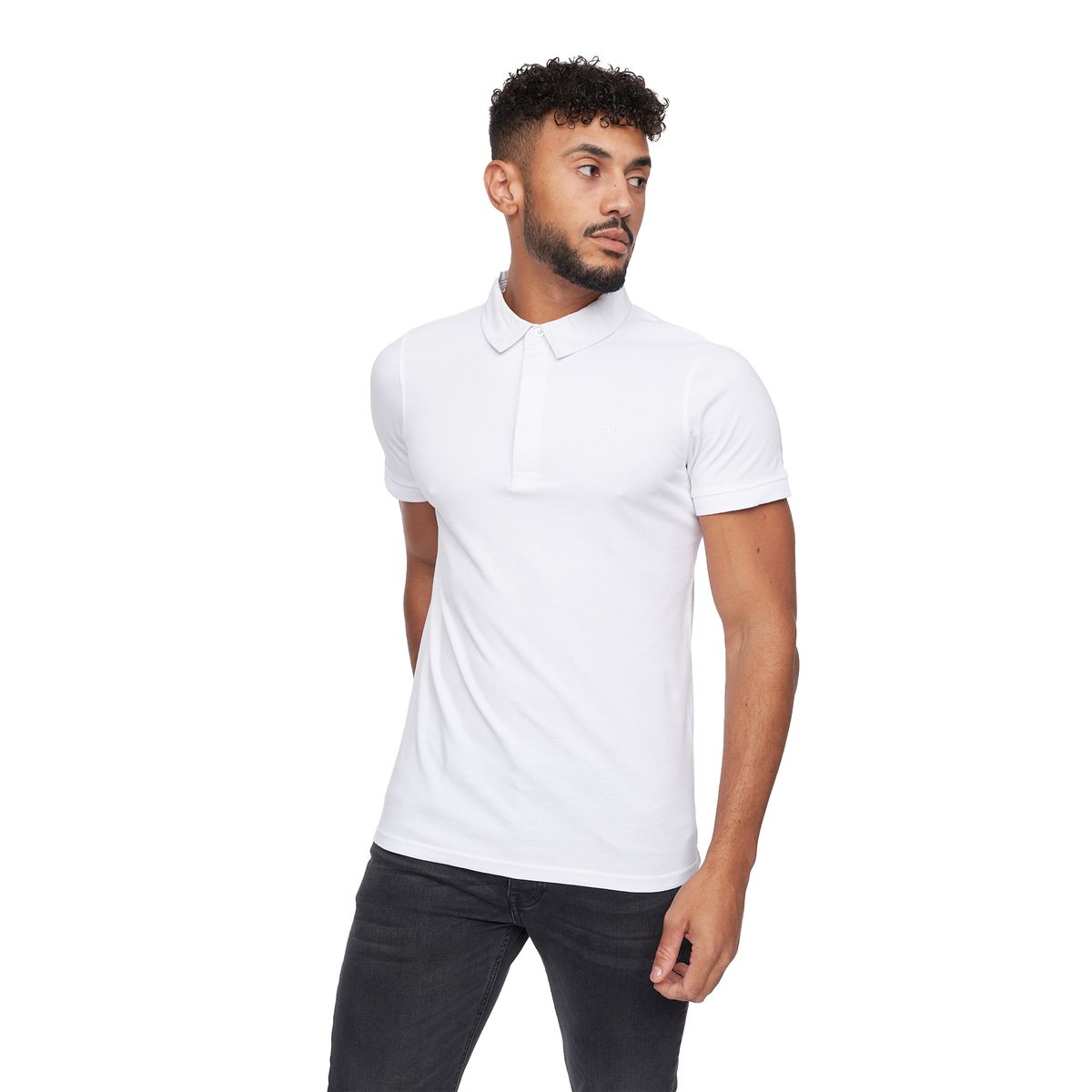 Klassisches, einfarbiges Piqué-Poloshirt