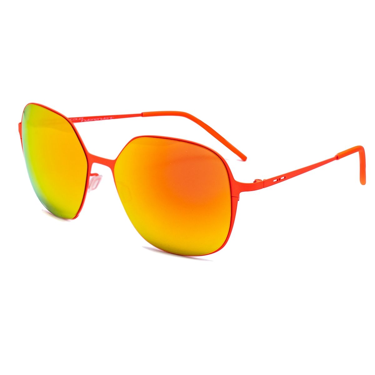Eckige Orange Rahmen Mode Sonnenbrille