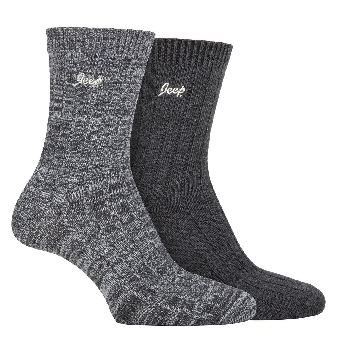 Womens Walking Boot Socken | Jeep | 2 Pack High Performance Polyester Running Socken - Charcoal / Slate