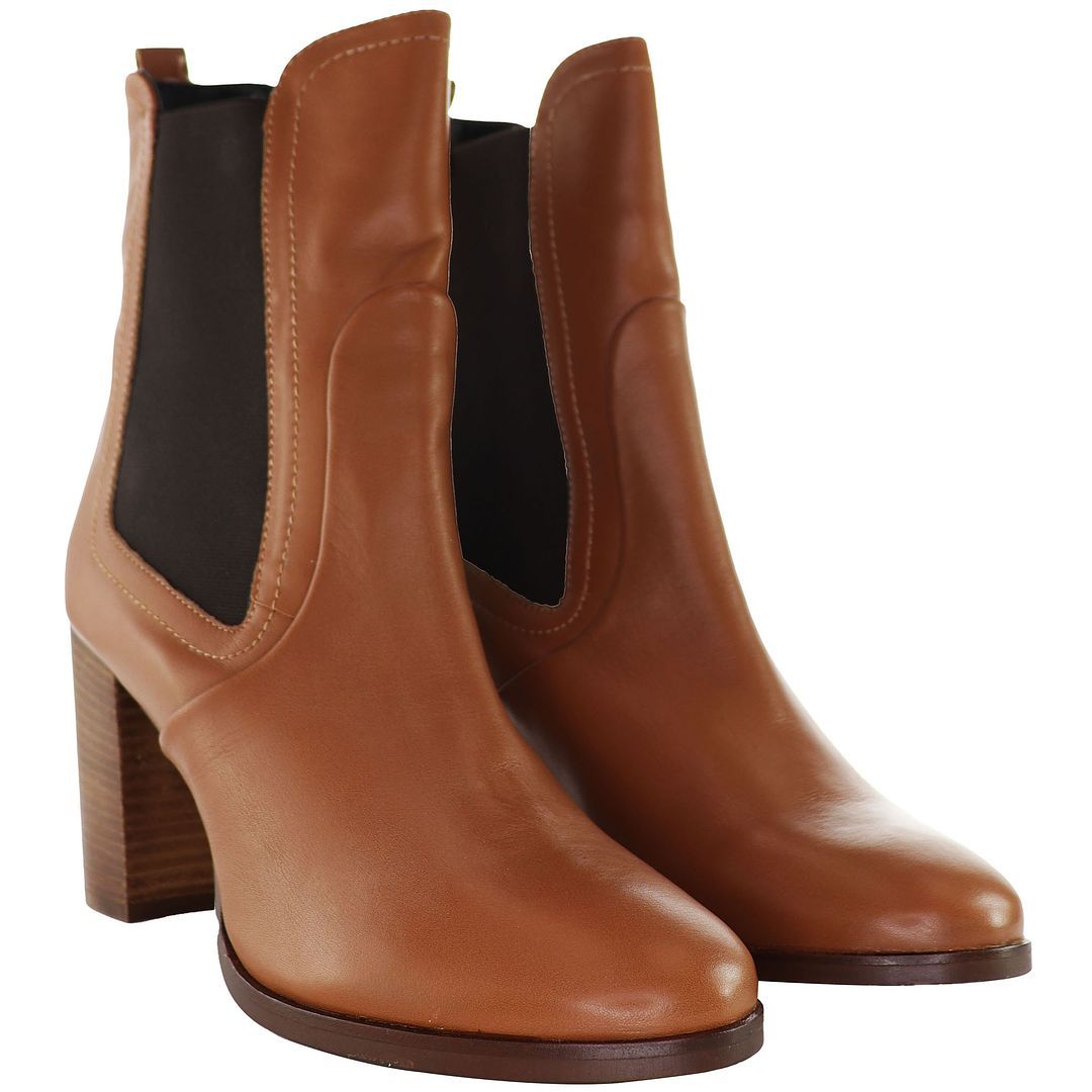 Klassische Chelsea Stiefeletten mit Absatz