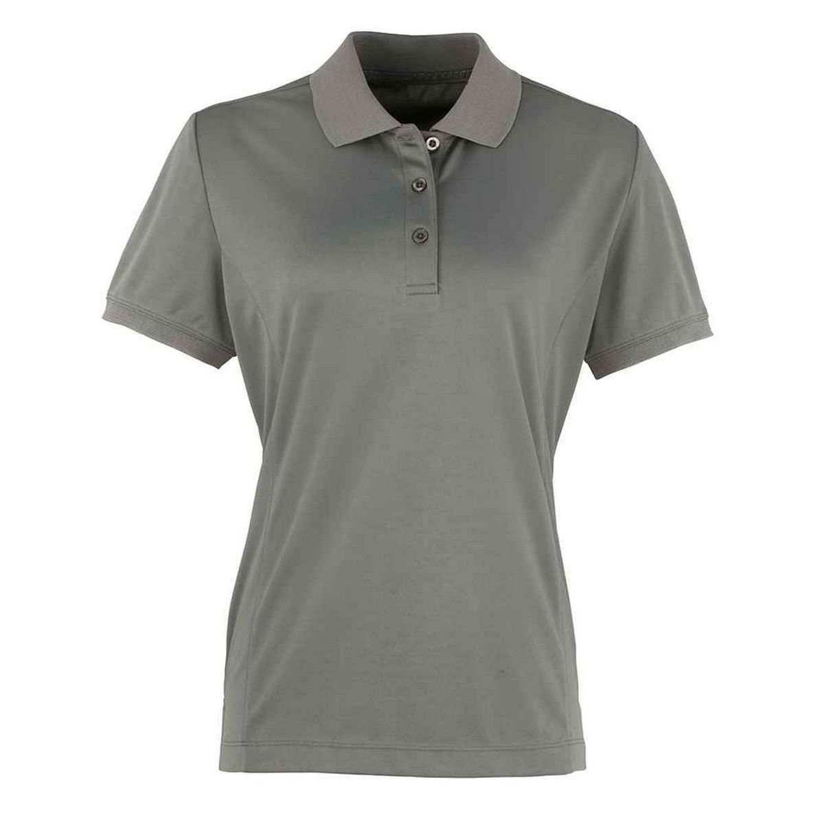 Premier - "Coolchecker" Poloshirt für Damen (Dunkelgrau)