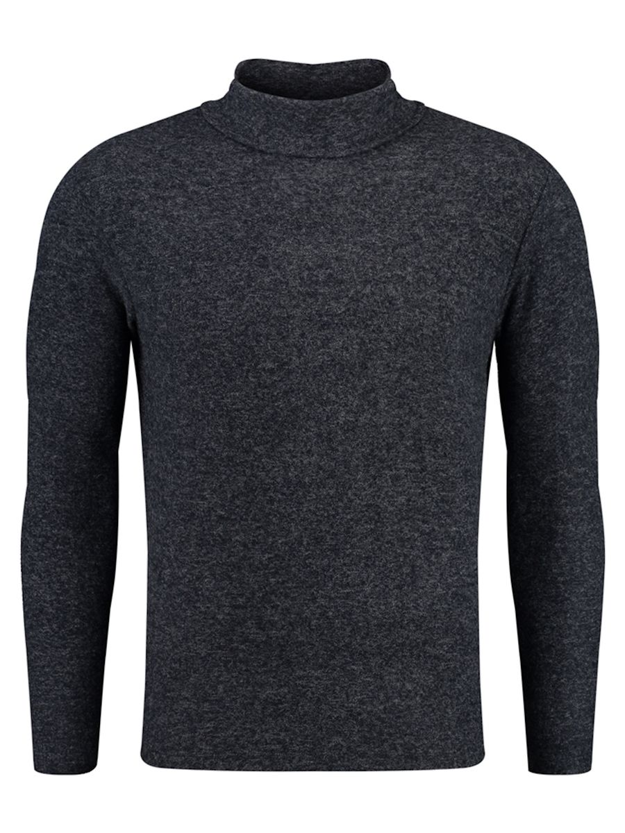 Herren Rollkragen Langarm Pullover