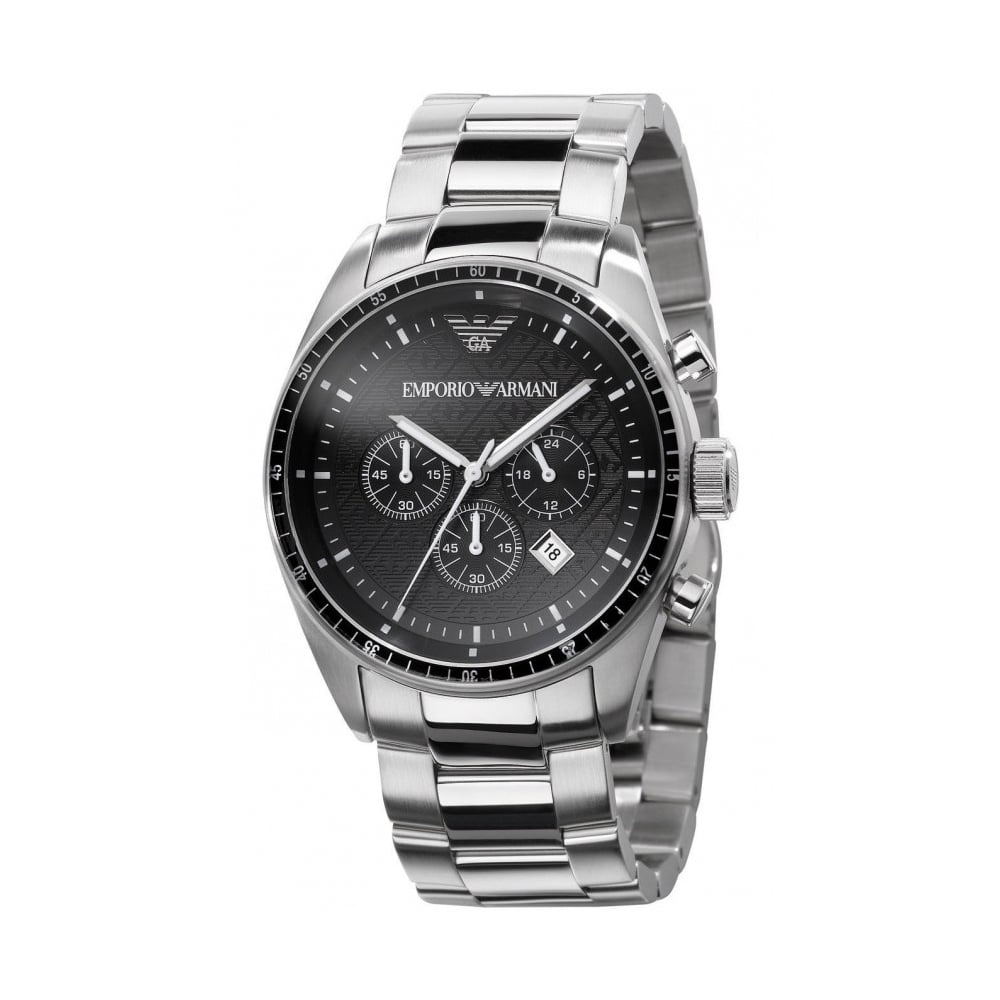 Edelstahl-Chronograph Armbanduhr