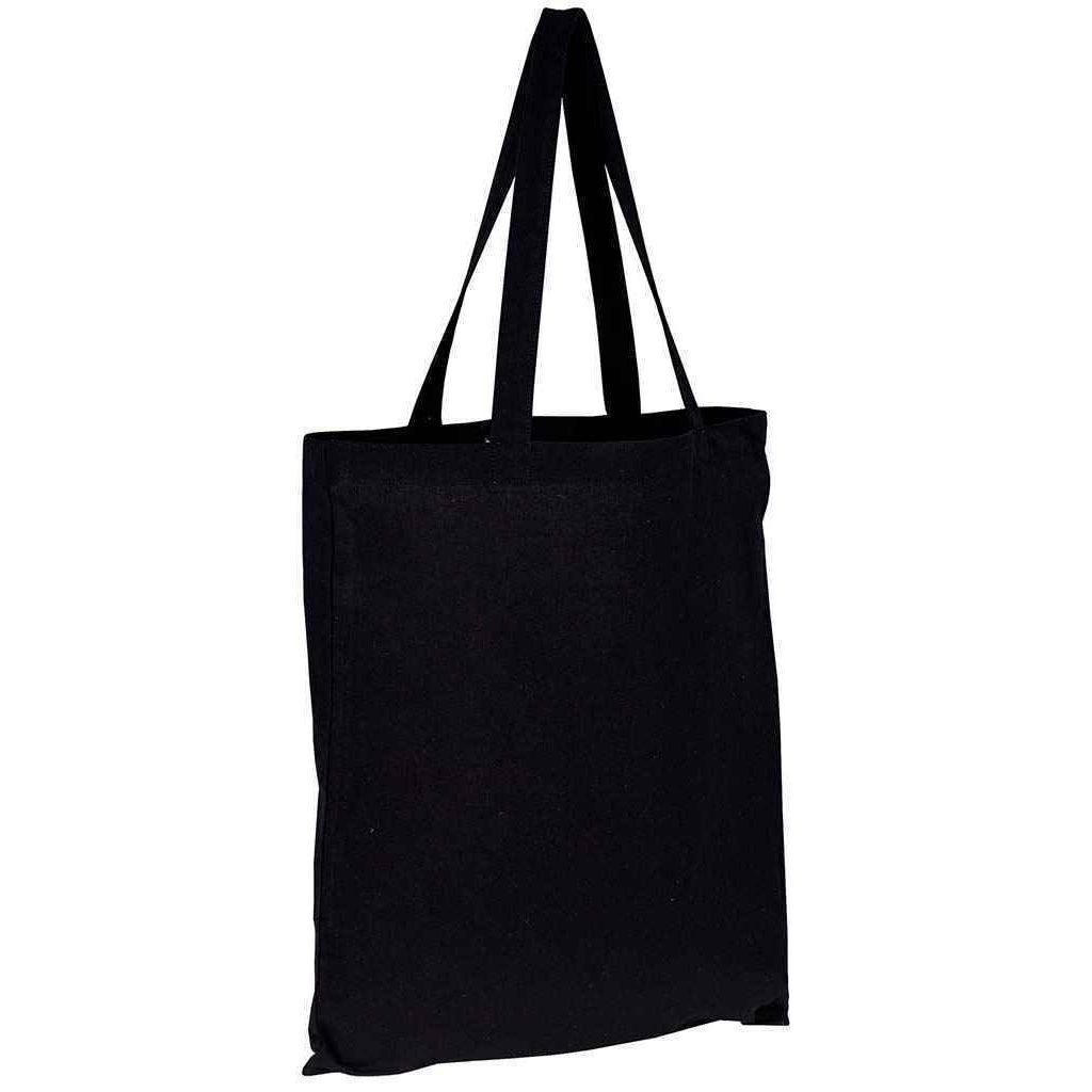 Schwarze Recycelte Baumwolltasche