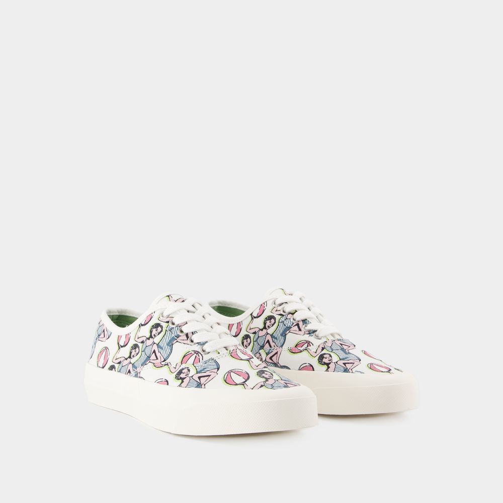 Canvas-Sneaker mit tanzenden Mädchen-Print