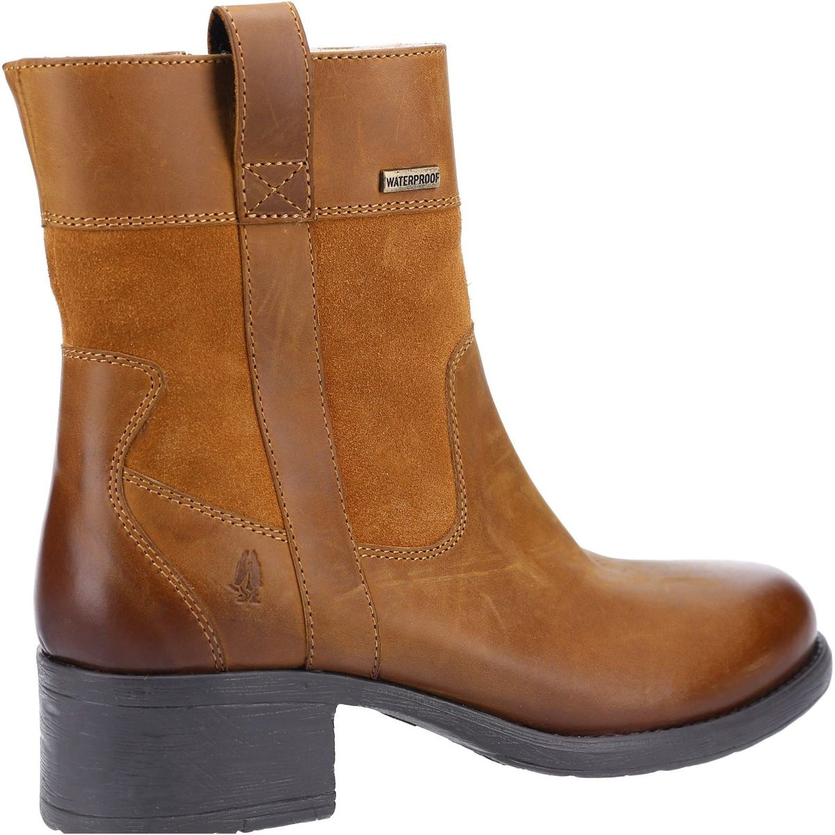 Wasserdichte Stiefelette im Materialmix