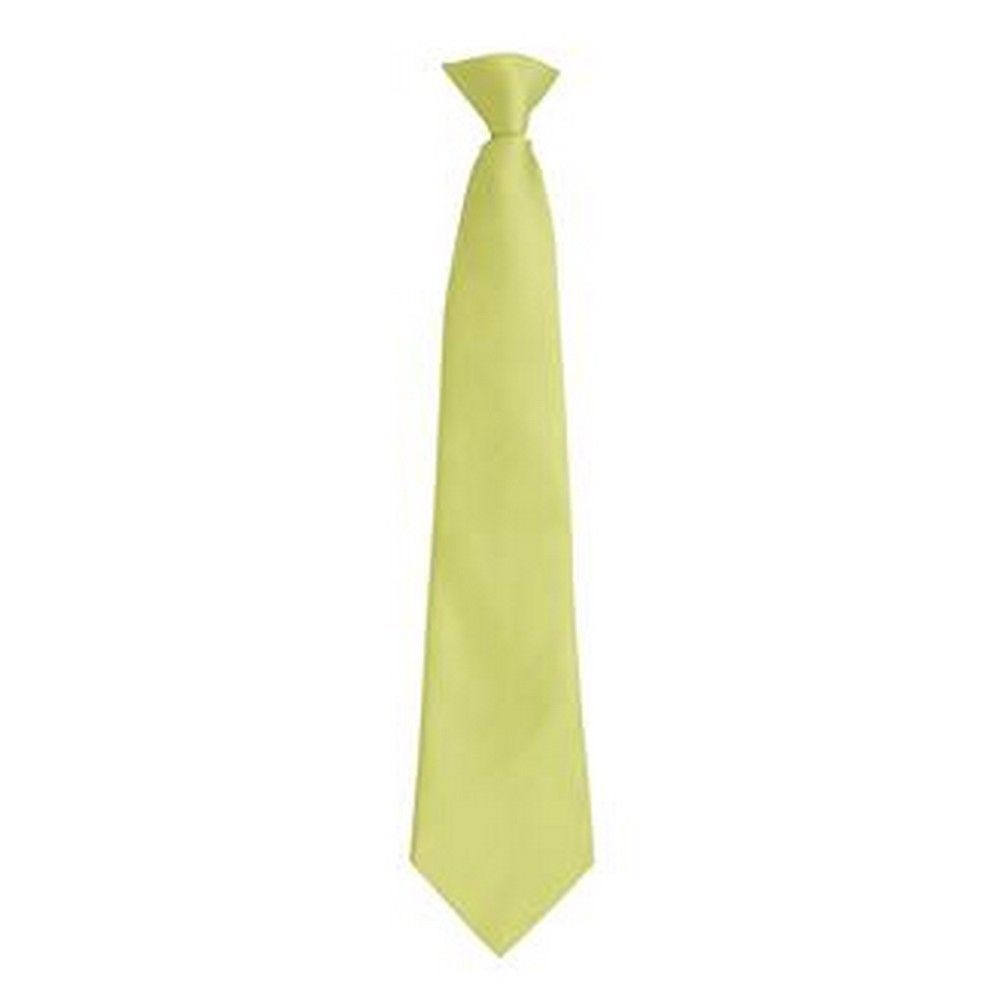 Herren einfarbige limefarbene Clip-on Krawatte