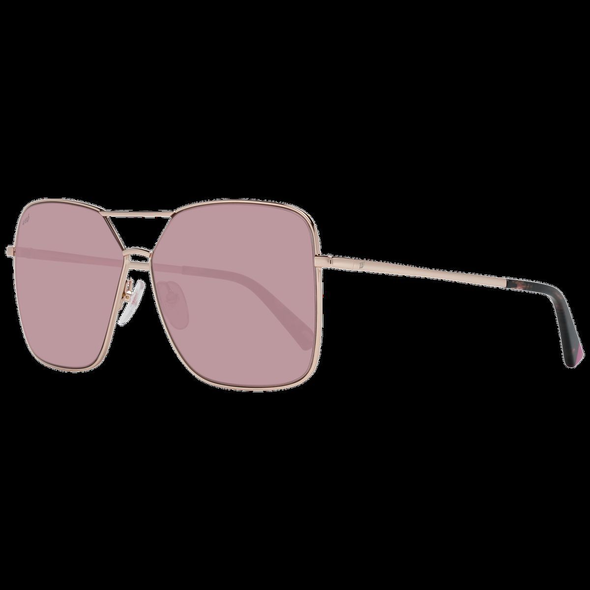 Quadratische Pilotenbrille mit Roségold-Gestell