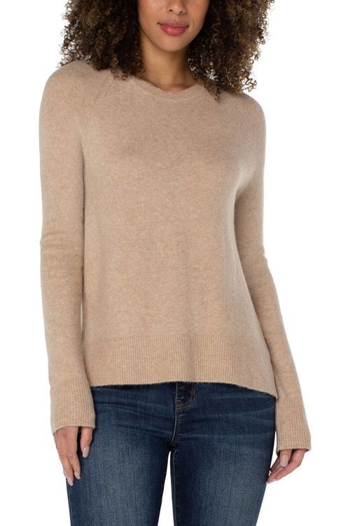 Haferflocken Heather Raglan Langarmpullover