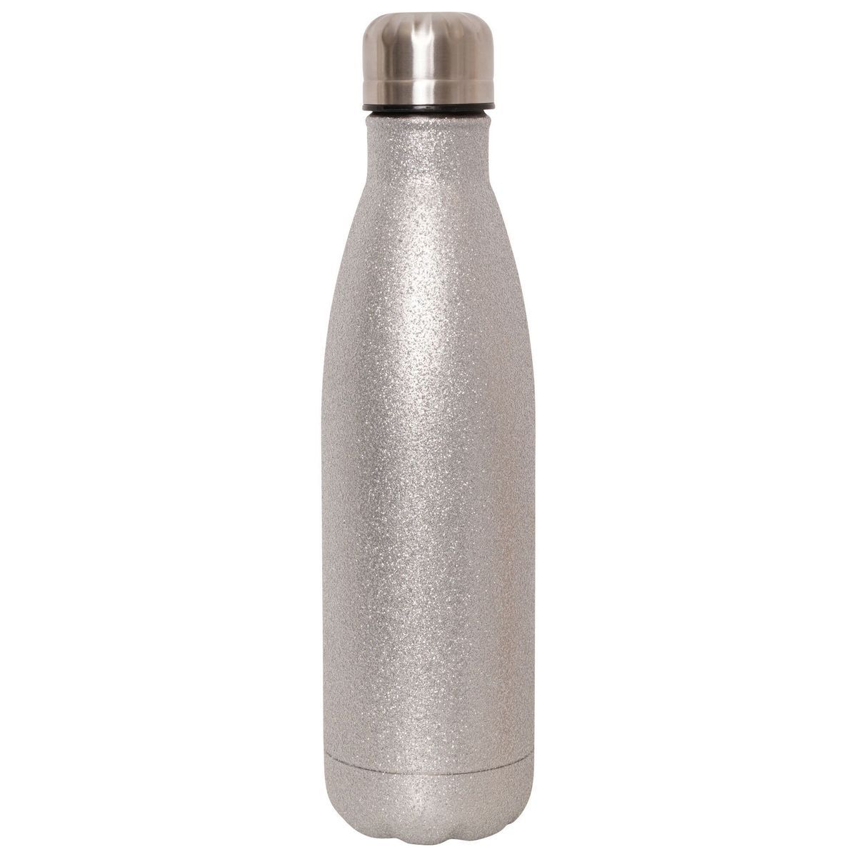 Edelstahlflasche mit Glitzerfinish
