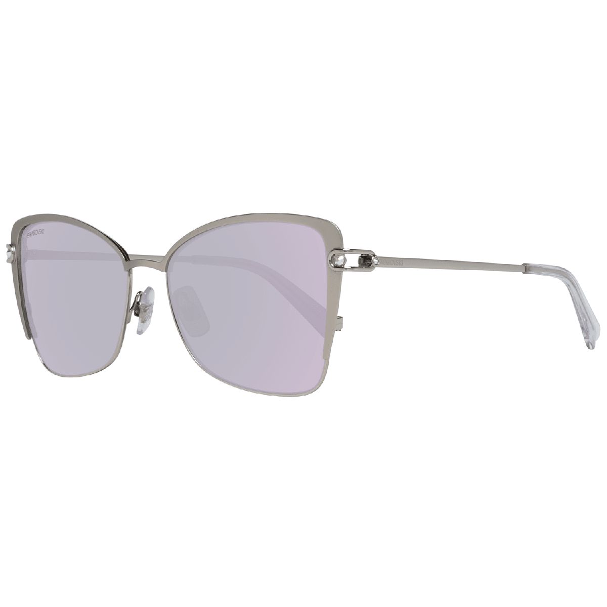 Moderne Rechteckige Sonnenbrille mit Metallrahmen