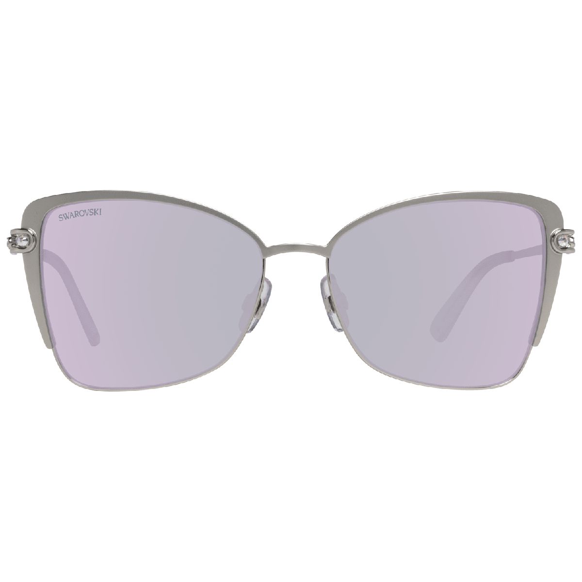 Metallische Sonnenbrille in Schmetterlingsform