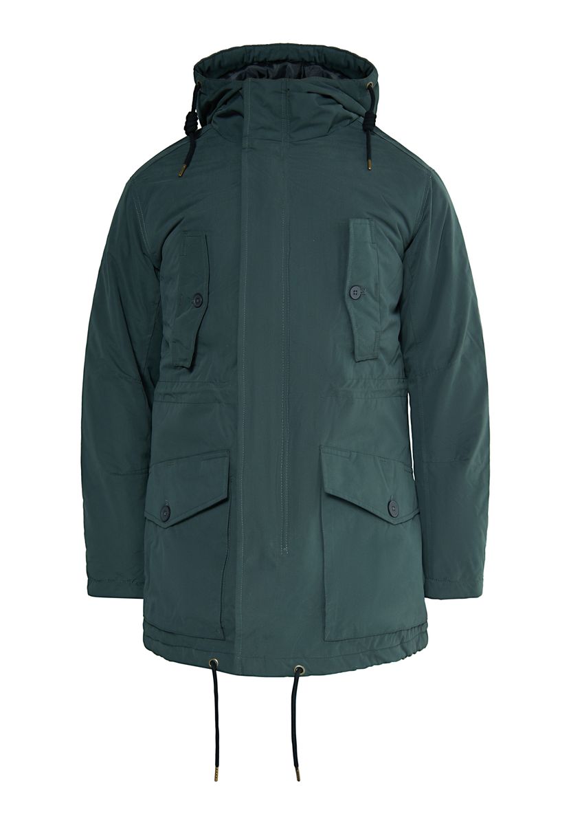 Mo Wattierter Anorak Herren Holzkohle