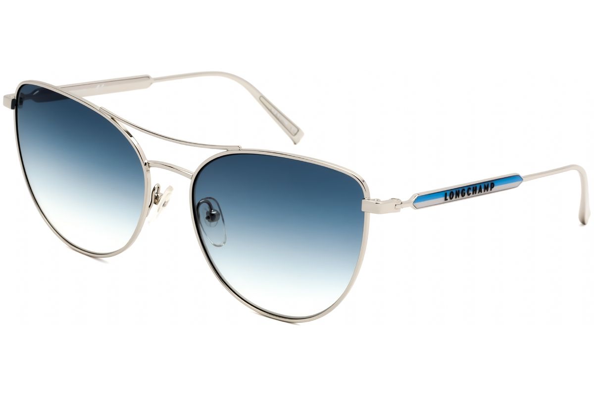 Silberne Pilotenbrille aus Metall