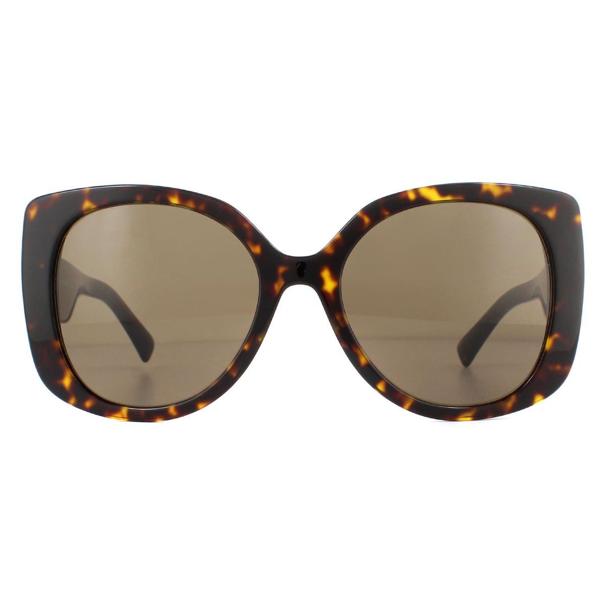 Übergroße Havana Schildpatt Sonnenbrille
