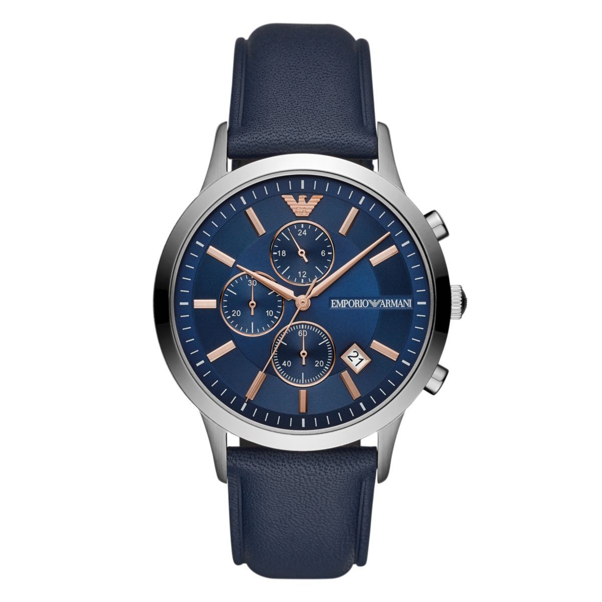 Eleganter Chronograph mit Lederarmband