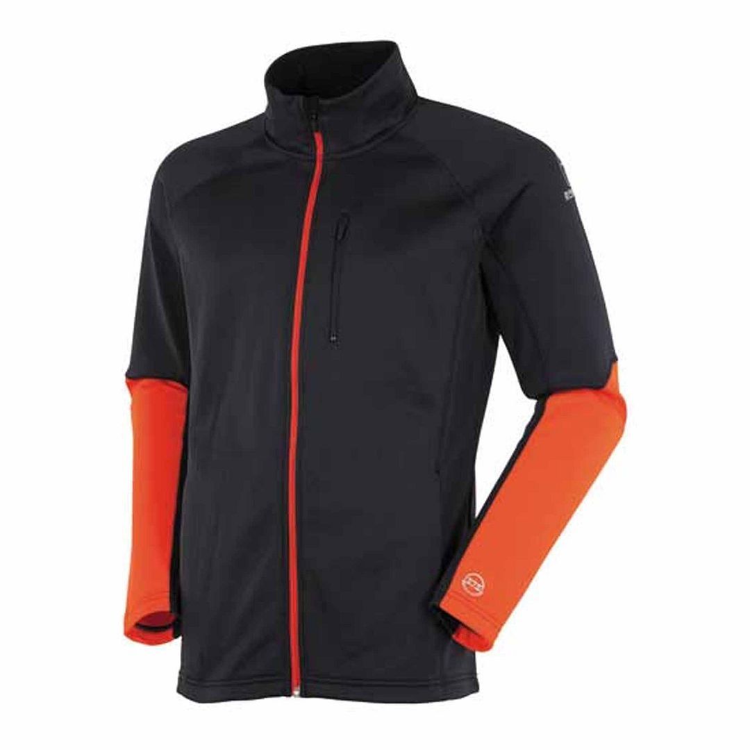 Herren Track Jacke Schwarz und Orange
