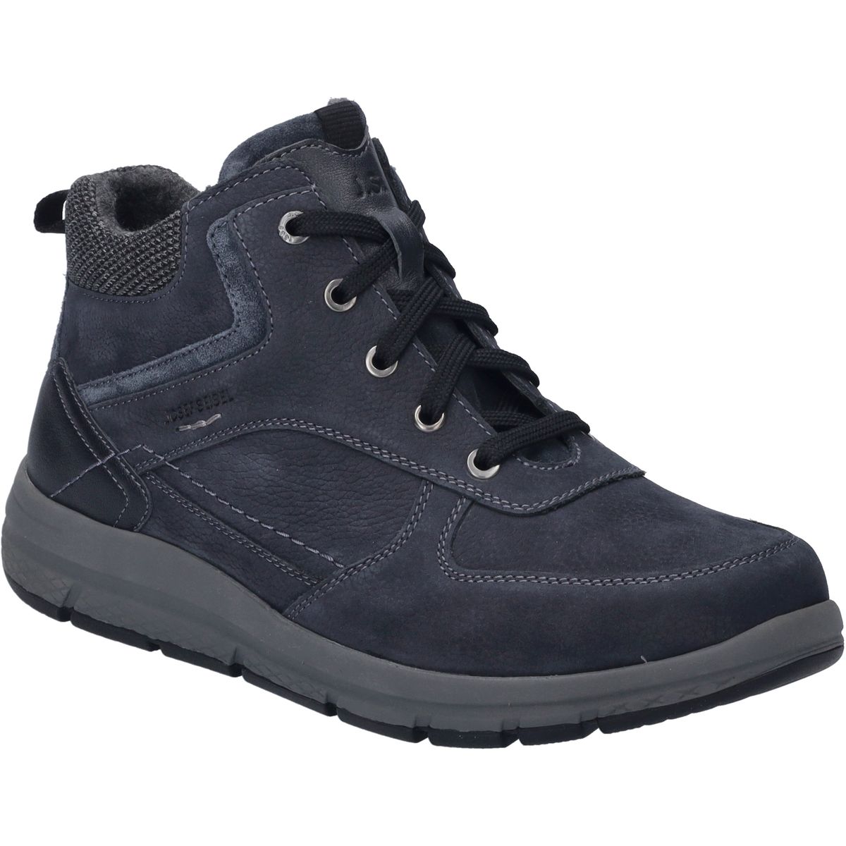 Herren-Knöchelhoher Lederstiefel Indigo