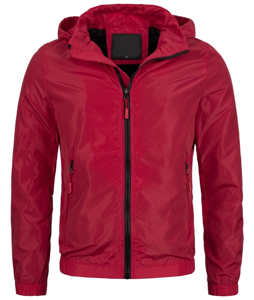 Lässige Windbreaker Jacke mit Kapuze