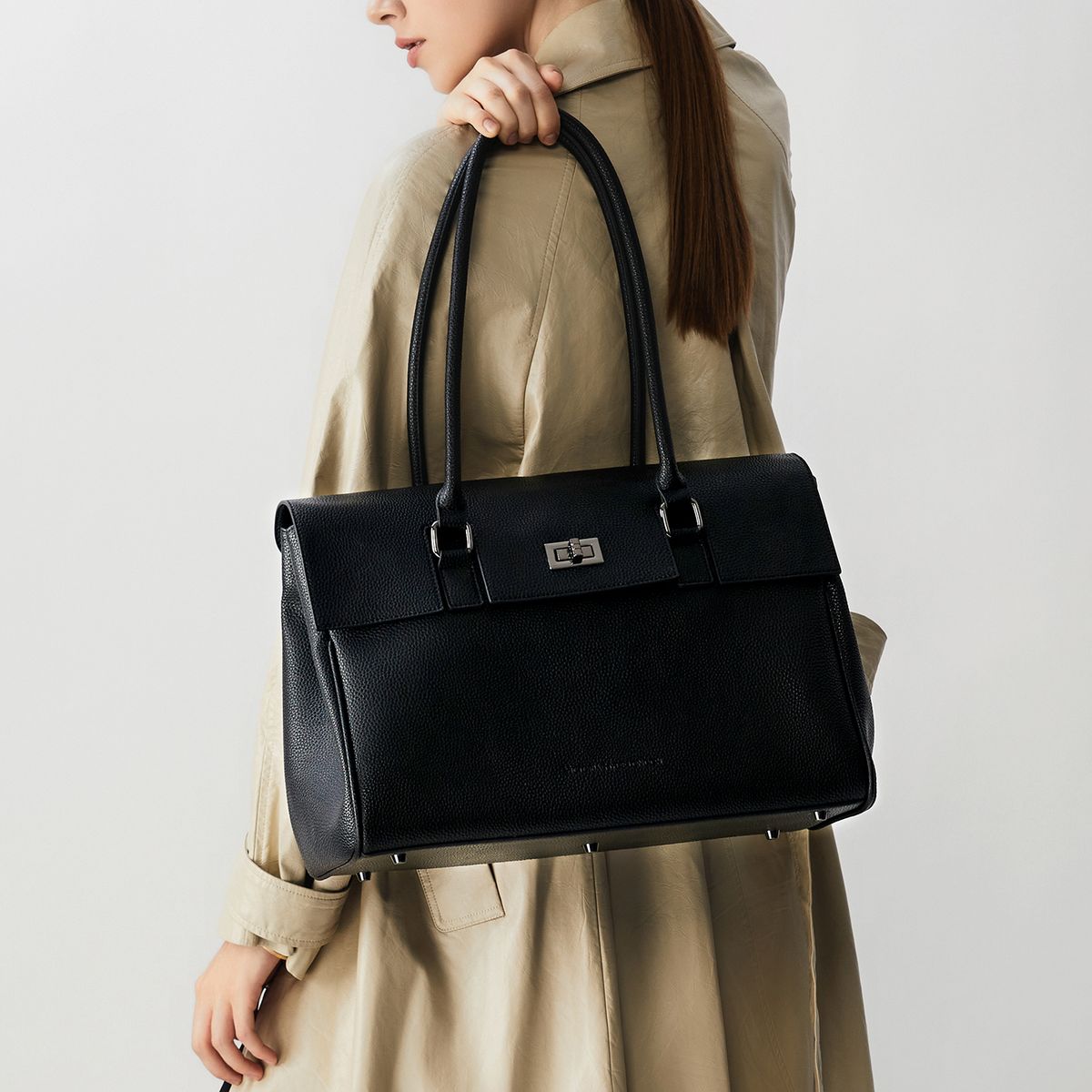 Elegante Strukturierte Business-Tasche