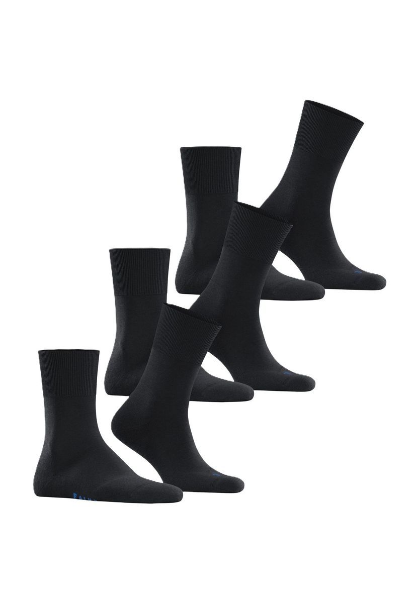 Schwarze Knöchelsocken aus Baumwollmischung, Mehrfachpack