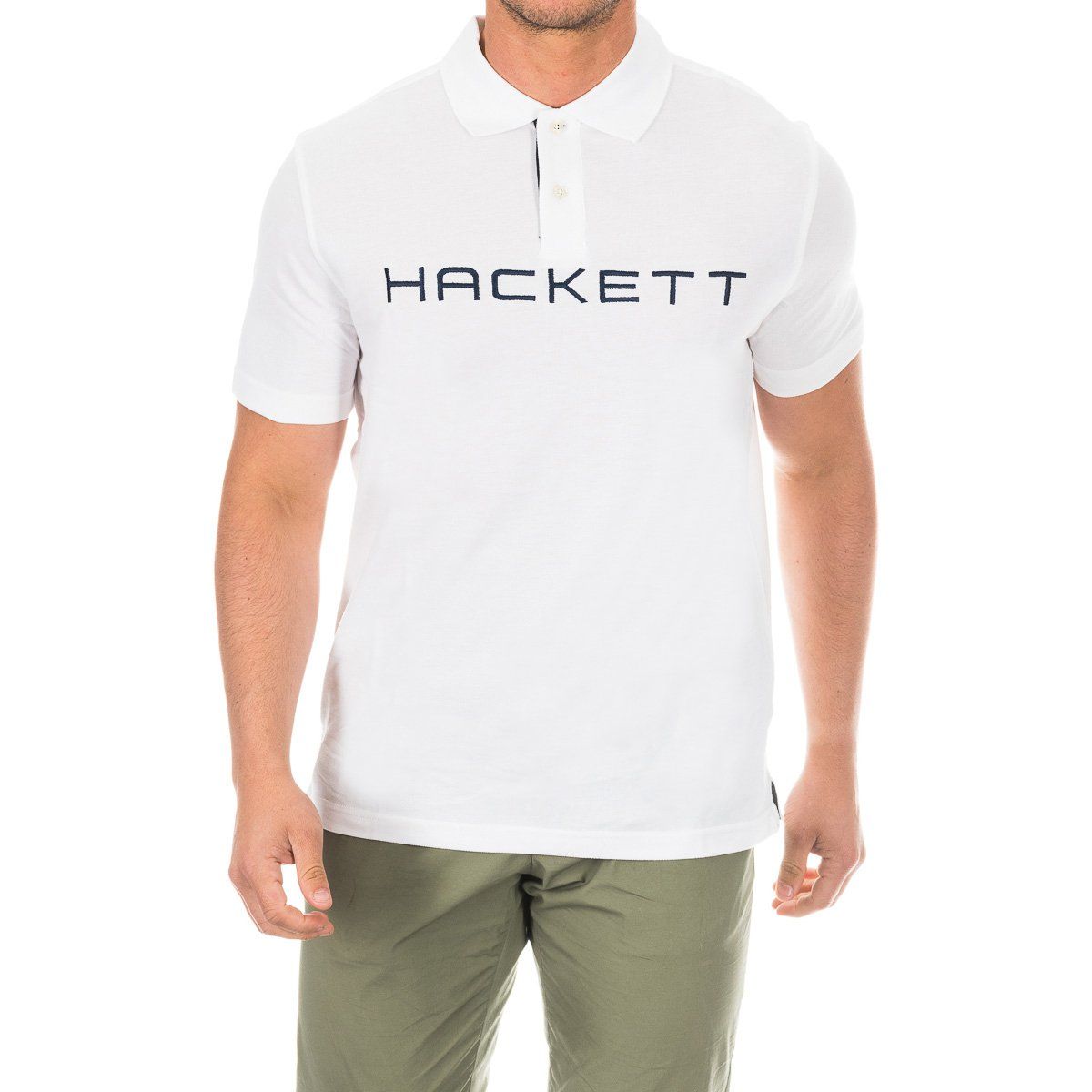 Herren Kurzarm Logo Poloshirt