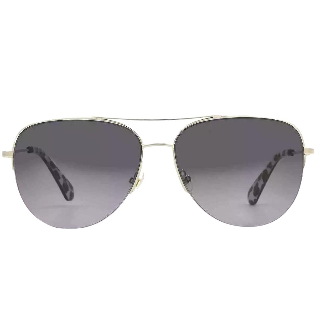 Pilotenbrille mit gemusterten Bügeln