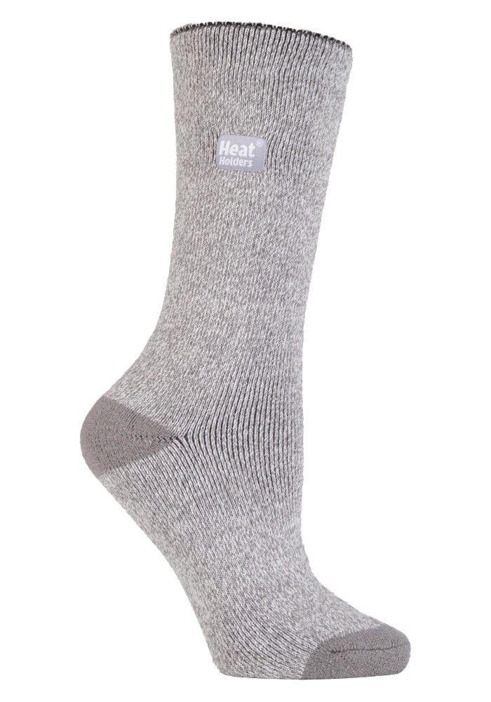 Heat Holders Lite - 3 Paar Multipack Womens Thermal Socks für den Winter | Dünne & warme Socken für Kleidersocken - Silber