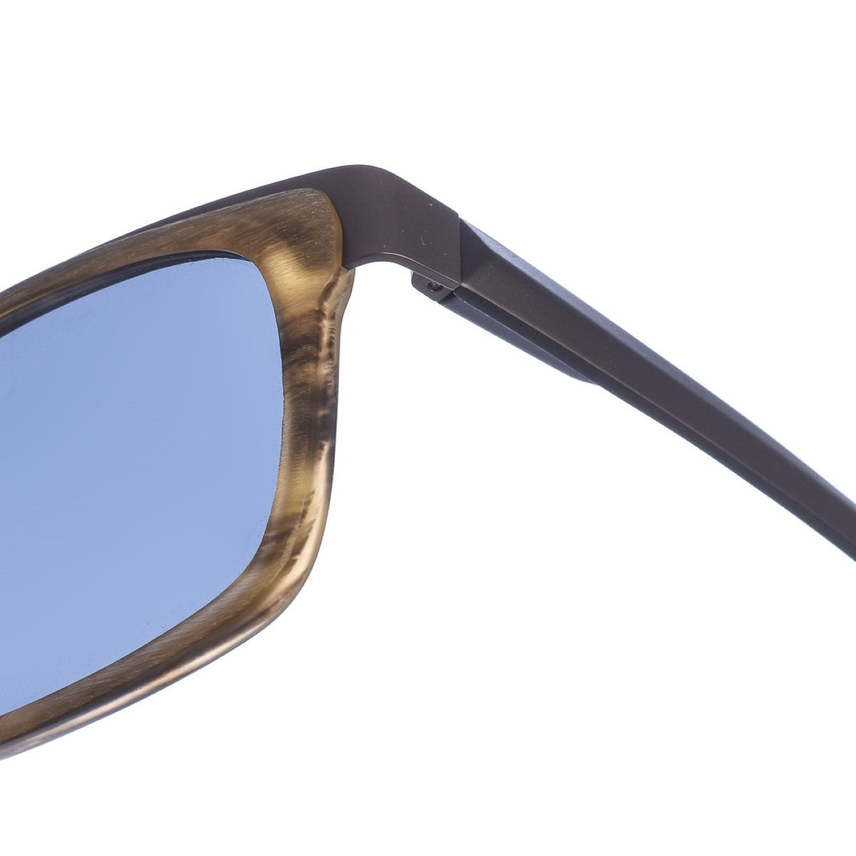 Quadratische Sonnenbrille in Holzoptik